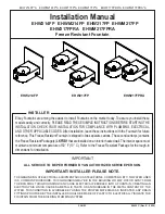 Предварительный просмотр 1 страницы Elkay EHW214FP Series Installation Manual