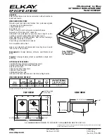 Elkay Elite Gourmet 3626EGDF Specifications предпросмотр