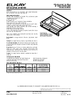 Preview for 1 page of Elkay Elite Gourmet 3626EGS Specifications