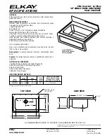 Предварительный просмотр 1 страницы Elkay Elite Gourmet 3626EGSF Specifications