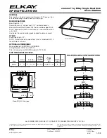 Elkay Elumina EG2522 Specifications preview