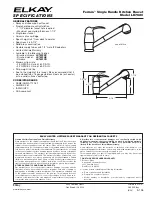 Elkay Ferrara LK7620BC Specifications preview