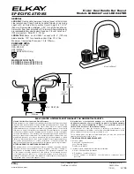 Elkay Hi-Arc LKD2447BH Specifications предпросмотр