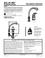 Preview for 1 page of Elkay Hi-Arc LKE4121 Specifications