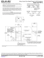 Предварительный просмотр 2 страницы Elkay LFAE14SF1Z Installation Instructions