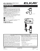 Elkay LK6155 Series Specifications preview