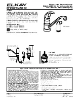 Preview for 1 page of Elkay LKE4160 Specifications