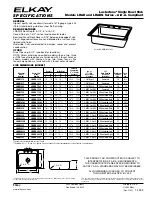 Предварительный просмотр 1 страницы Elkay LRAD Specifications