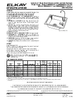 Предварительный просмотр 1 страницы Elkay Lustertone DRKAD2217 Specifications