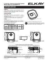 Elkay Lustertone ELU1113 Specifications предпросмотр