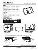 Предварительный просмотр 1 страницы Elkay Lustertone ELU129 Specifications