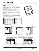 Preview for 1 page of Elkay Lustertone ELU1418 Specifications