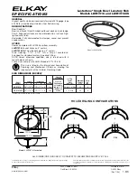 Предварительный просмотр 1 страницы Elkay Lustertone LLVR1916 Specification Sheet