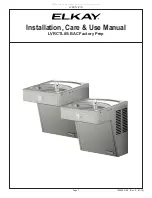 Elkay LVRCTL8S-BAC Installation, Care & Use Manual preview