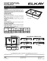 Elkay Pacemaker PSR250 Sink Specifications preview