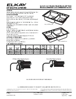 Elkay Sink LWRQ3322L Specifications preview