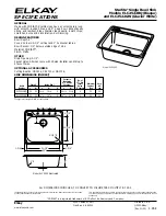 Elkay Starlite ELC2522BQ Specifications preview