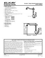 Предварительный просмотр 1 страницы Elkay Victoria LK2544RB Specifications