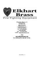 Preview for 25 page of ELKHART BRASS Sidewinder RF 8494 Installation, Operating,  & Maintenance Instructions