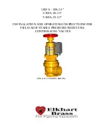 ELKHART BRASS URFA-20 Installation And Operating Instructions Manual предпросмотр