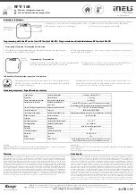 Preview for 2 page of Elko iNELS RFTI-10B Manual