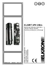 Elkron EL50RT 4PH 250m Installation Manual preview