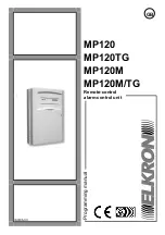 Preview for 1 page of Elkron MP120 Programming Manual