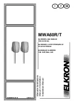 Elkron MWA60R/T Installation Manual preview