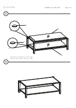 Предварительный просмотр 4 страницы ELLA+ROSS Truman Acrylic Coffee Table Assembly Instructions