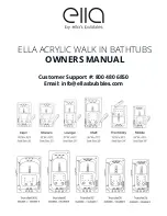 Preview for 1 page of Ella's Bubbles ella Capri Owner'S Manual