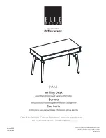 Preview for 1 page of Elle Decor DANI Assembly Instructions And Warranty Information