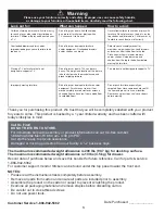 Preview for 3 page of Elle Decor DANI Assembly Instructions And Warranty Information