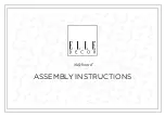 Предварительный просмотр 1 страницы Elle Decor FSDGSLOAKR01 Assembly Instructions Manual