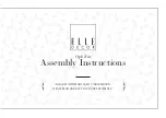 Предварительный просмотр 1 страницы Elle Decor Ophelia Assembly Instructions Manual