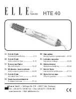 Preview for 1 page of Elle HTE 40 Instructions For Use Manual