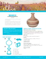 Preview for 1 page of Ellia WANDER Manual