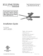 Предварительный просмотр 1 страницы Ellington ART52OB5 Installation Manual