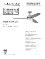 Ellington BEL52BNK3-NRG Installation Manual предпросмотр