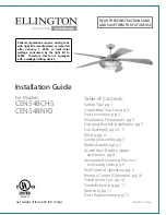 Ellington CEN54BCH5 Installation Manual предпросмотр