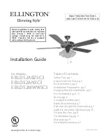 Preview for 1 page of Ellington E-BLD52ABZ5C3 Installation Manual