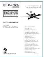 Предварительный просмотр 1 страницы Ellington E-DL60DMI5CRW Installation Manual