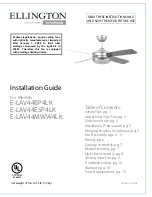 Ellington E-LAV44BP4LK Installation Manual предпросмотр