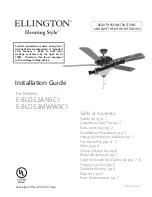 Предварительный просмотр 1 страницы Ellington Elevating Style E-BLD52AN5C1 Installation Manual