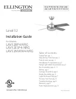 Ellington LAV52BP4-NRG Installation Manual предпросмотр