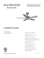 Предварительный просмотр 1 страницы Ellington OP42BC5 Installation Manual