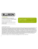 Preview for 22 page of Ellison EVOLUTION E2201-18 User Manual