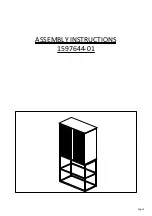 Предварительный просмотр 1 страницы ellos 1597644-01 Assembly Instructions