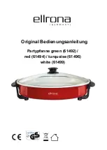 Ellrona Party Pan 61492 Operating Manual preview