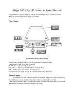 Ellumiglow Mega 100 Classic User Manual preview