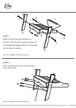 Preview for 3 page of Elm Plus HDPE FOLDING ADIRONDACK CHAIR Assembly Instruction